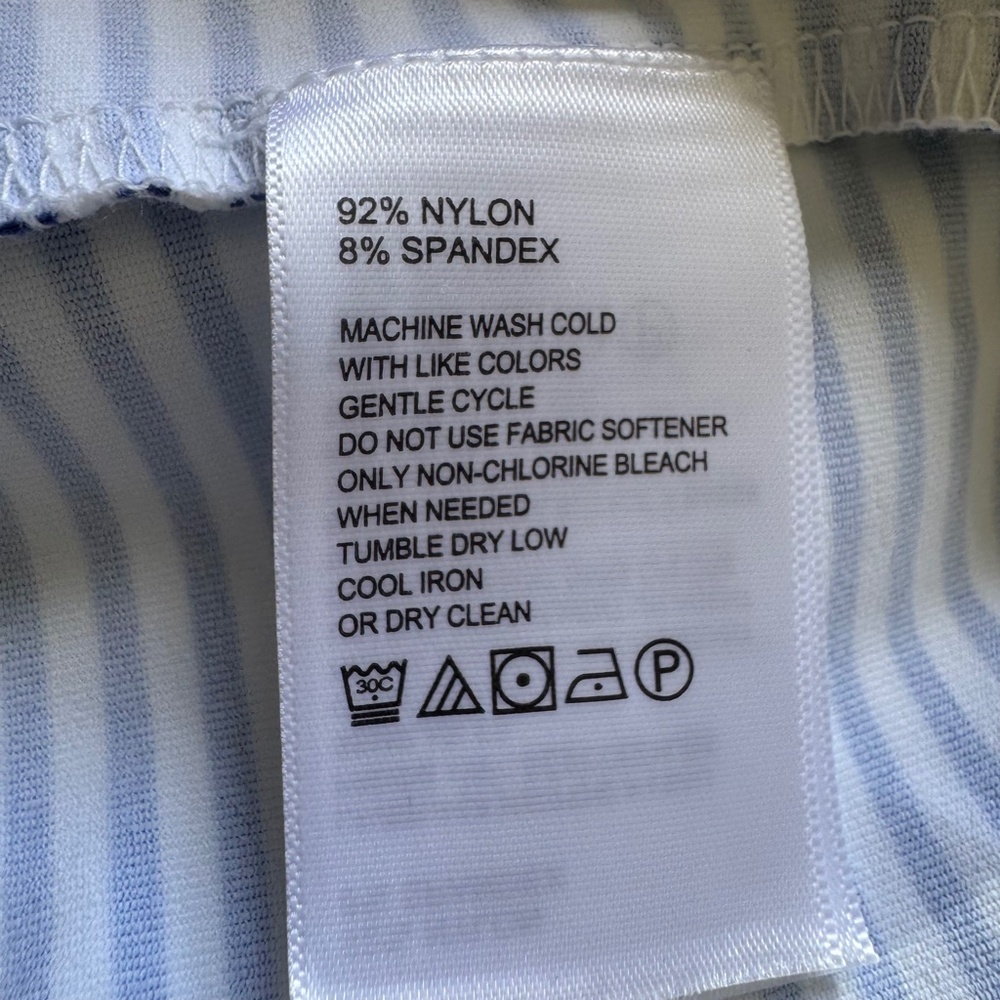 Tommy Bahama Striped Sleeveless Dress Blue White Size S/P vacation - Picture 6 of 10